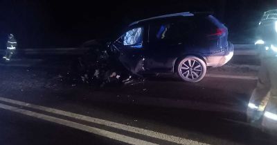 Czołowe zderzenie na DK19 w Orzechówce ranne cztery osoby